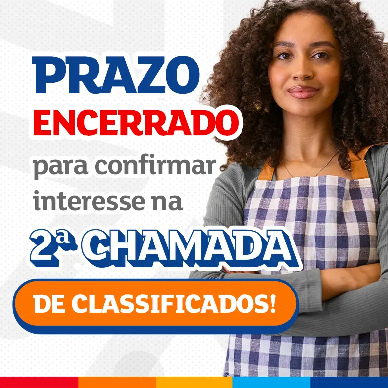 Prazo encerrado