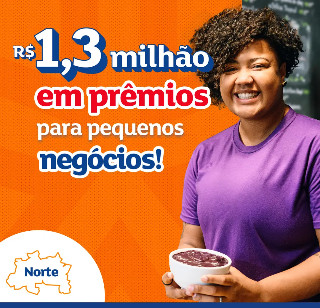 1,3 milhão em prêmios para pequenos negócios!