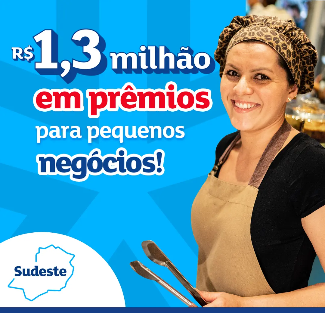 1,3 milhão em prêmios para pequenos negócios!