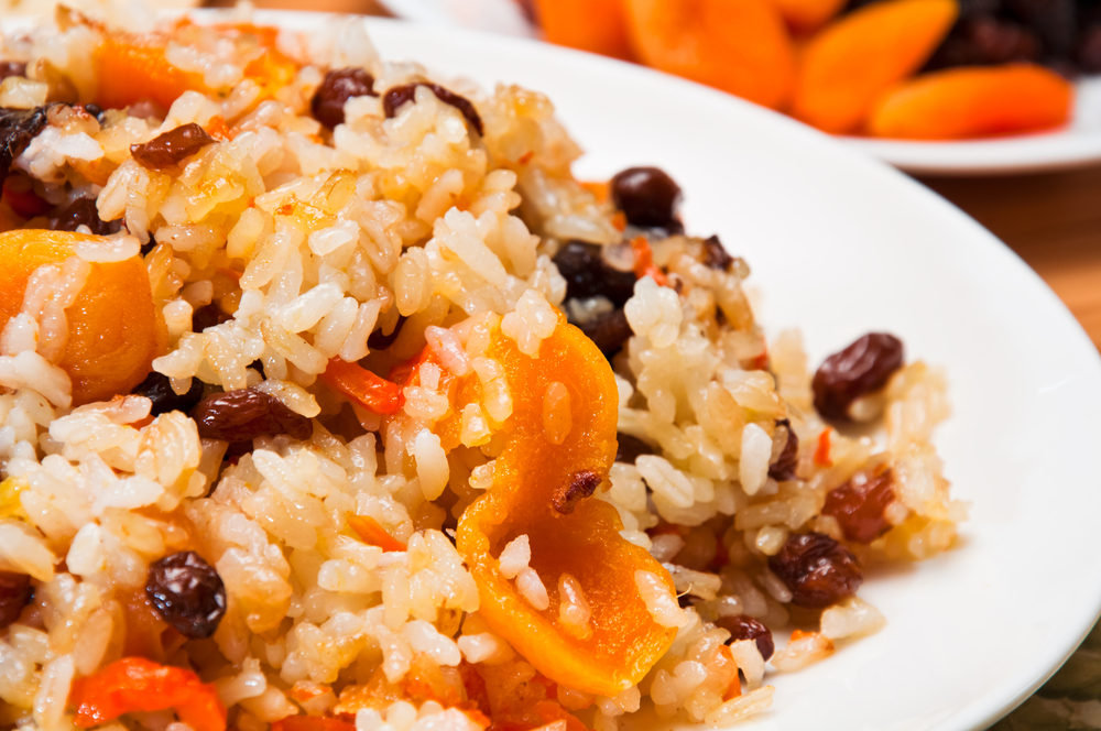 Arroz natalino com damasco para vender