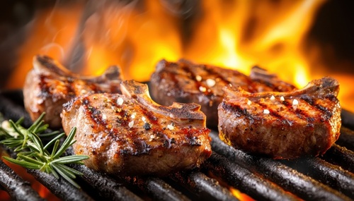 Churrasco pronto para receber molho