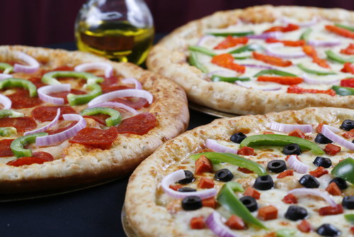fim de semana - foto apetitosa de pizzas