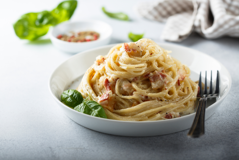 macarrão a carbonara