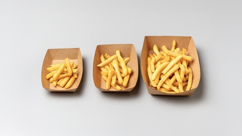 Miniporções de batata frita