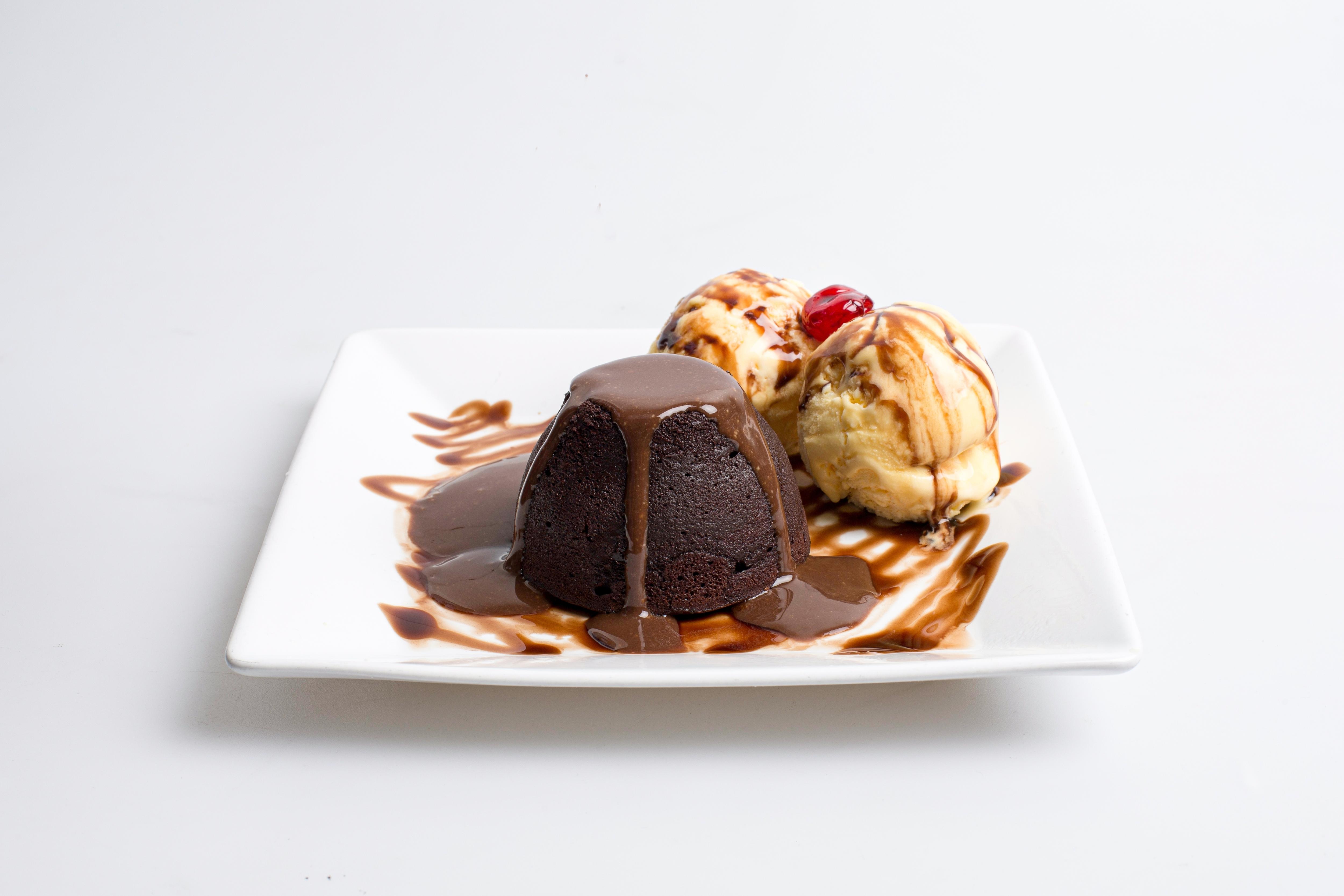 Sobremesas de chocolate petit gateau