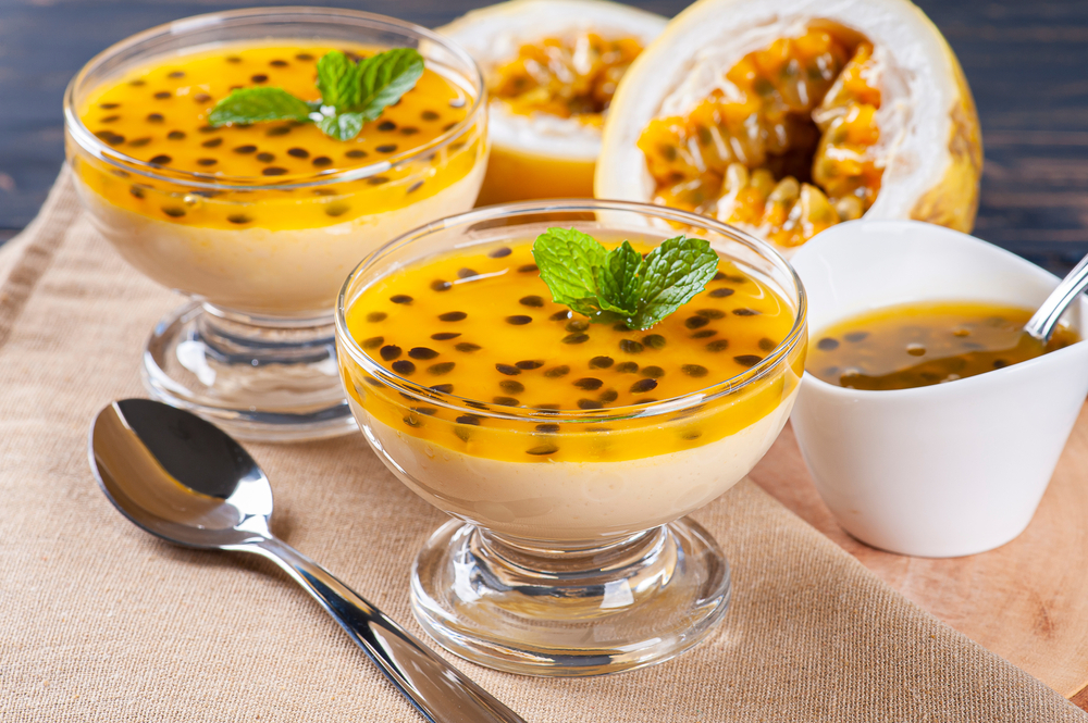 Mousse de maracujá refrescante para o Natal e o Ano Novo