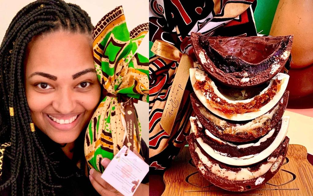 Dona Dos Doces - Ovos de Páscoa, bombons e outras sobremesas inspiradas em sabores africanos