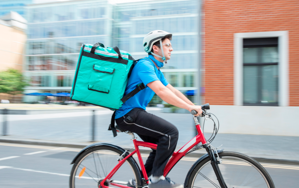 serviço de delivery com bicicleta - academia assaí