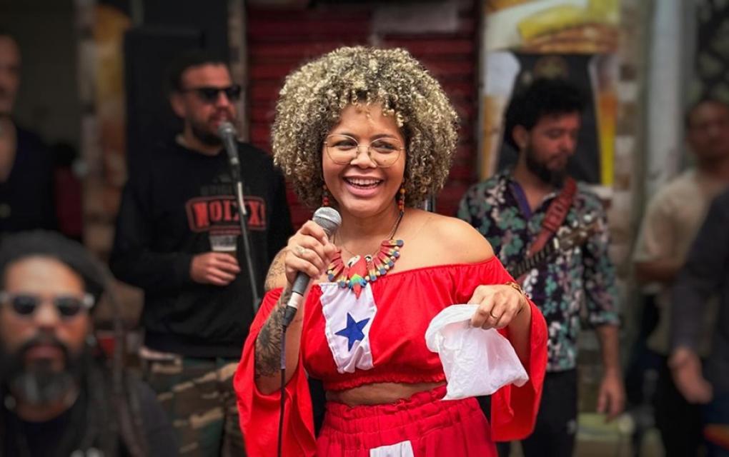 Adriana Veloso apresentando gastronomia do Pará no RJ