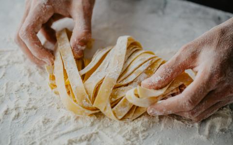 Receita de massa de macarrão artesanal