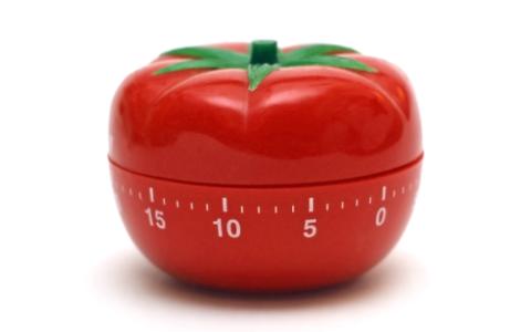 Tempo é lucro - tomate relógio