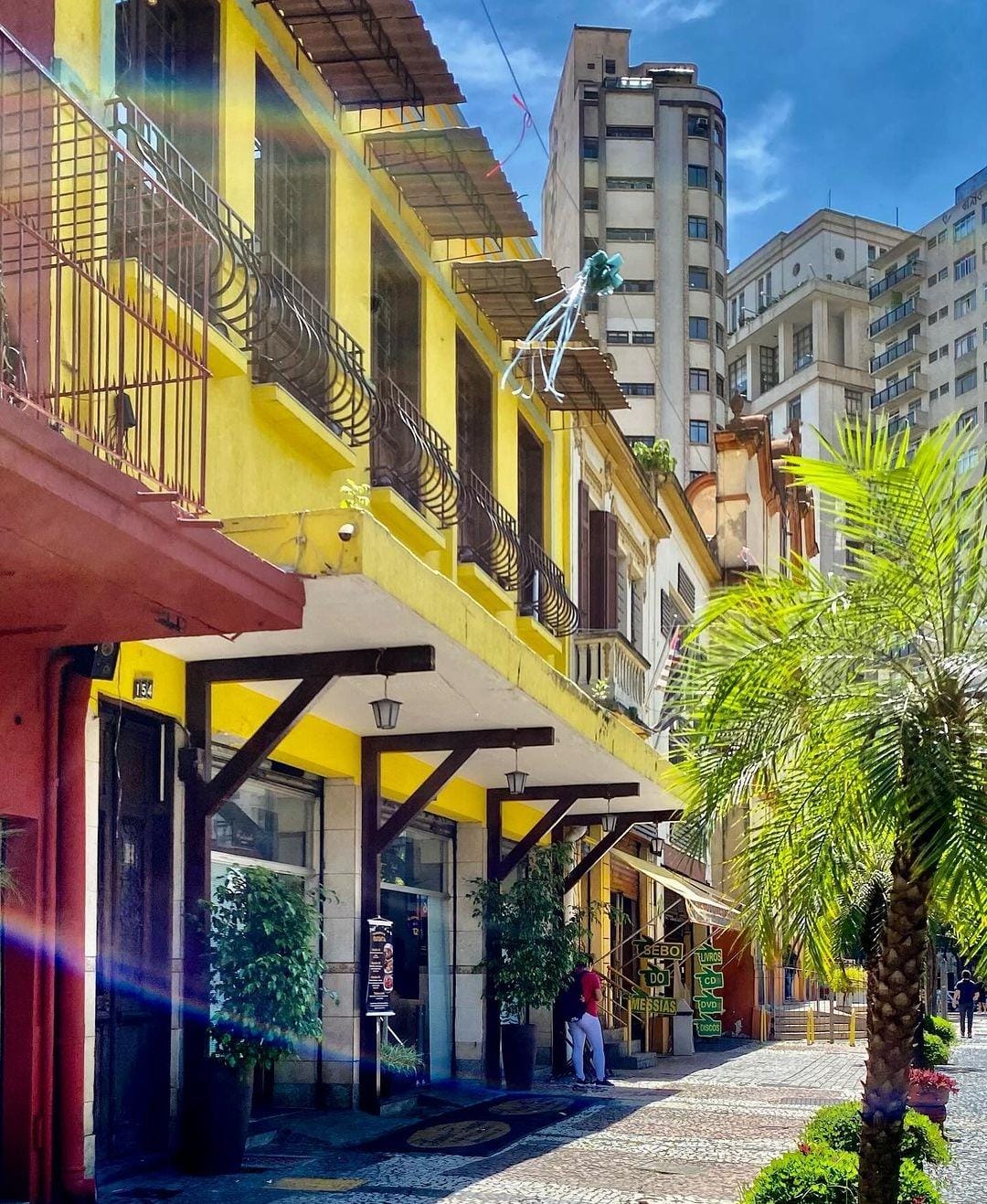 Fachada da Padaria Santa Tereza, no Centro Histórico de São Paulo, a padaria mais antiga do Brasil